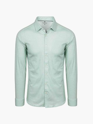 Desoto Overhemd Oxford Optics Turquoise