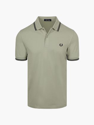 Fred Perry Polo Twin Tipped M3600 Groen S23