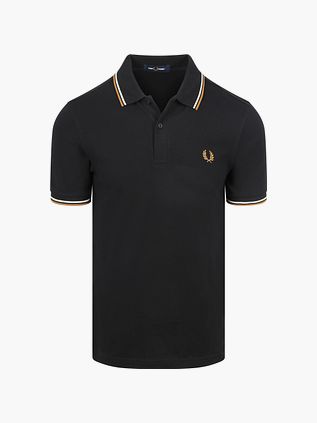 Koszulka polo Fred Perry Twin Tipped M3600 w kolorze czarnym P69