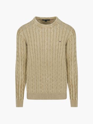 Tommy Hilfiger Cable Jersey Sandalwood