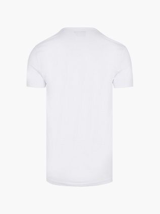 Garage Stretch Basic White Deep V-Neck