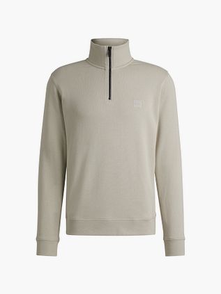 BOSS Zetrust Halv lynlåstrøje i Lyse Beige