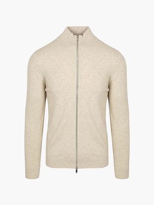 Chaleco Profuomo de lana merino en color crudo