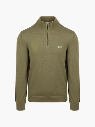 Lacoste Tröja Halv Dragkedja Grön