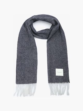 Sciarpa Profuomo in lana d’agnello blu navy