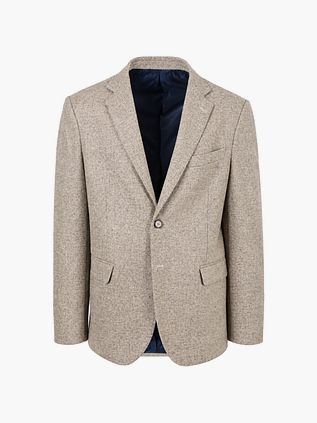 Steppin' Out Veste Laine d'Agneau Tweed Beige
