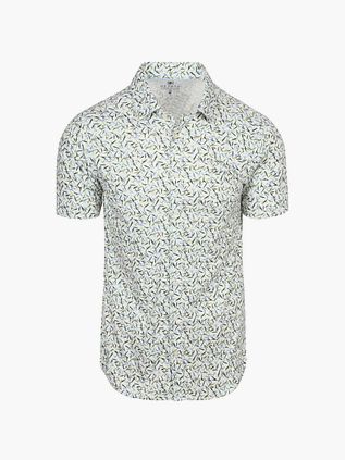 Desoto Short Sleeve Jersey Hemd Print Grün Blau