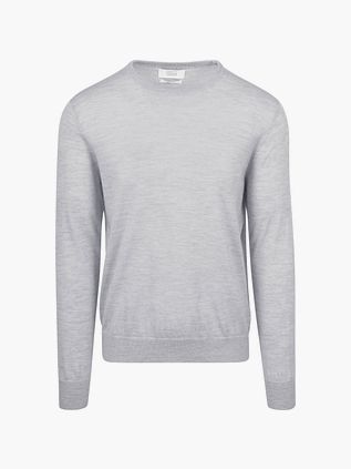 KING Essentials The John Pullover de merino gris claro