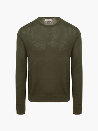 King Essentials The John Pullover Merino w kolorze army green