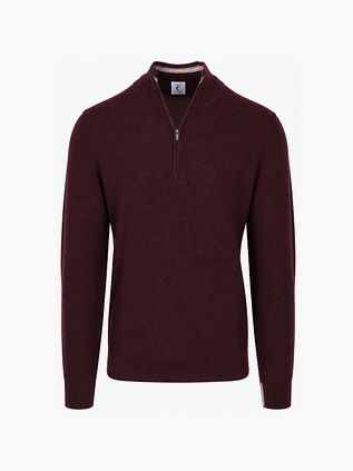 R2 Pullover Halfzip Weave Structure Taupe