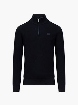 State Of Art Half Zip Trøje Marineblå