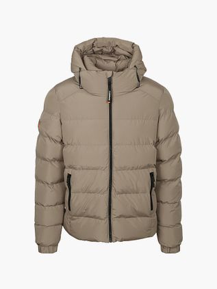 Superdry Giacca Imbottita Cappuccio Greige