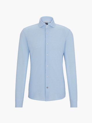 BOSS Hal Skjorte Jersey Lyseblå