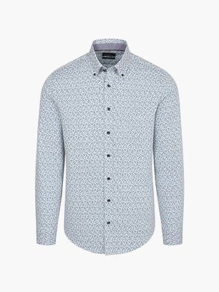 CASAMODA Shirt Print Blue and Green