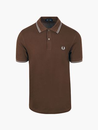 Fred Perry Twin Tipped M3600 Polo Brown