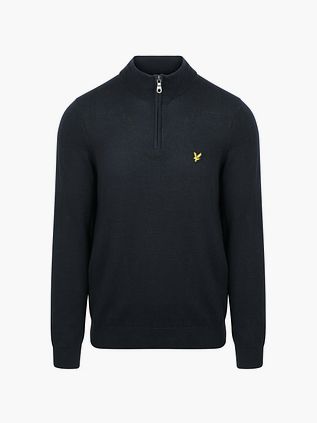 Lyle & Scott Halv Lynlås Pullover Marineblå