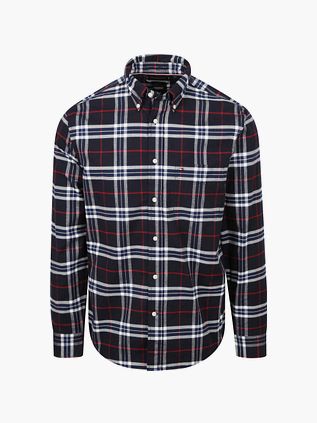 Tommy Hilfiger Chemise Oxford A Carreaux Marine