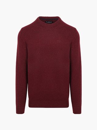 Barbour Tisbury Trøje i Bordeauxfarvet uld