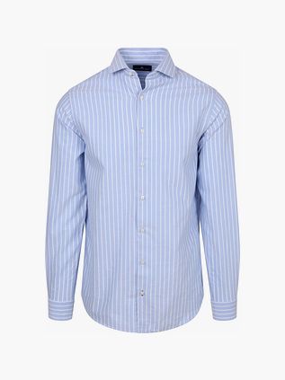 Steppin' Out Hemd Oxford Streifen Hellblau