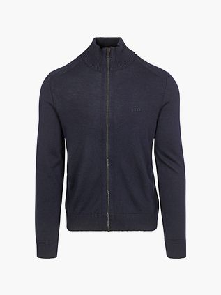 BOSS Avac Vest Uldblanding Marineblå