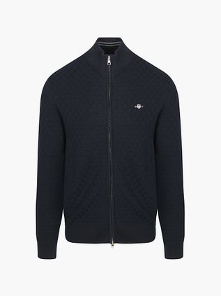 Chaleco GANT con textura azul marino