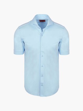 Suitable Shortsleeve Sorona Overhemd Lichtblauw