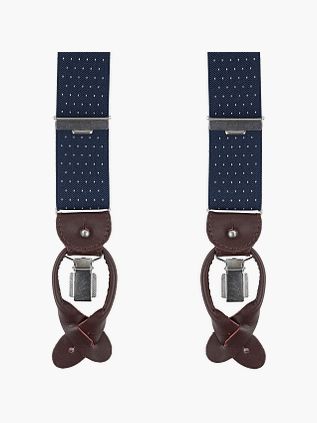 Profuomo Luxe Tirantes Azul Marino Blanco