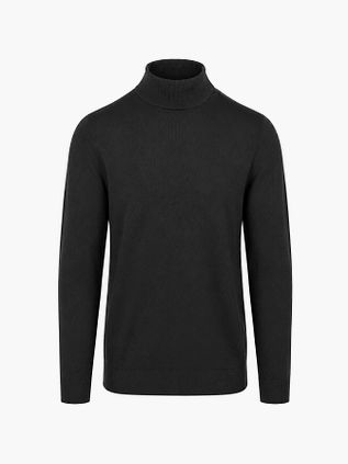 Suitable Compact Cotton Pullover Turtle Noir
