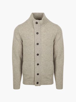 Barbour Lynlås Vest i uld i gråbeige