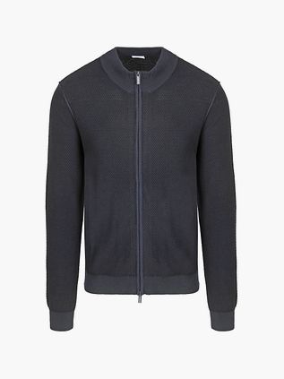 Blue Industry Vest med Struktur i Navy