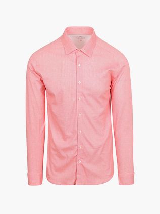 Chemise Desoto Infroissable Col Kent Corail
