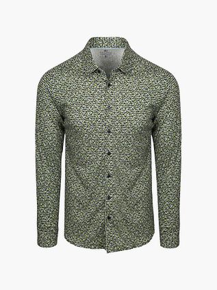 Desoto Chemise Imprimée Pois Vert