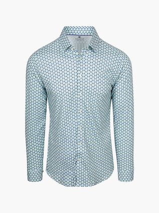 Desoto Skjorta Tryck Turquoise