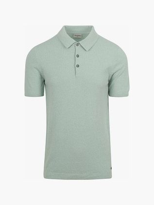 Polo in maglia No Excess strutturata verde
