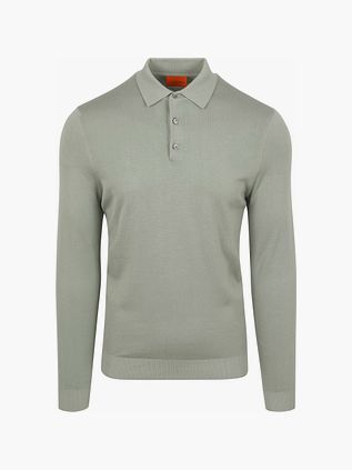 Suitable polo in cotone compatto verde chiaro