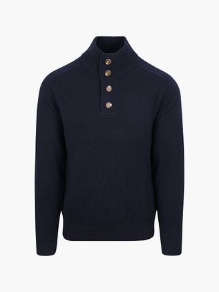 Sweter Steppin' Out Mocker z wełny jagnięcej w kolorze granatowym