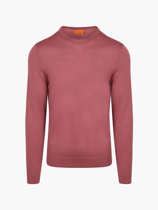 Sweter Suitable z wełny merynosów w kolorze mauve