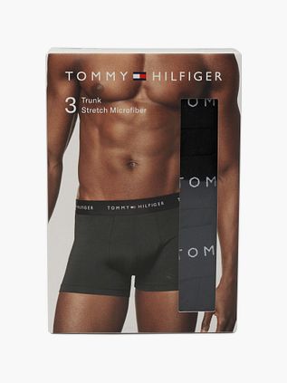 Tommy Hilfiger Boxer Trunk Microfiber 3-Pack Zwart