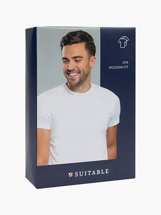 Passer til Ota T-shirt Rund Hals Hvid 2-pakke