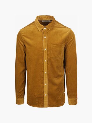 Scotch and Soda fløjlsskjorte, okkergul