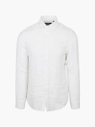 Steppin' Out Shirt Linen White