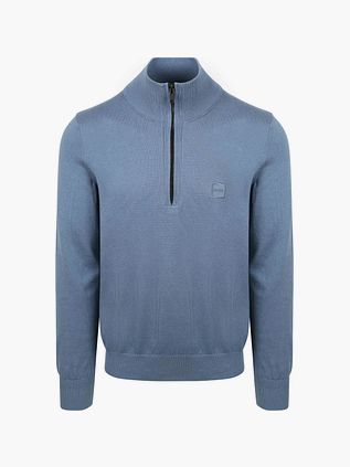 BOSS Kanobix Half Zip Trøje Mørkeblå
