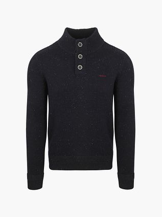 NZA Pullover Mock-Neck Conor Melange Marine