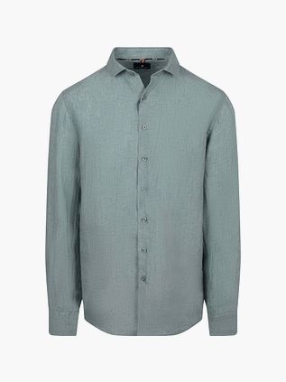 State Of Art Hemd Linnen Groen