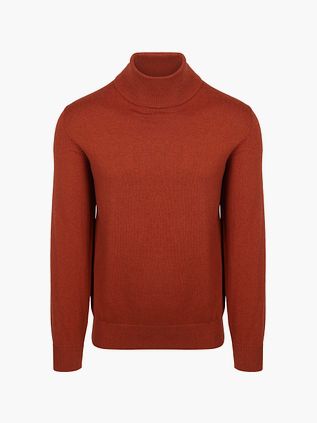 Steppin' Out Rullekravesweater Bomuld-Kashmir Brique