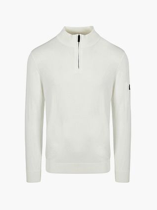 Sweter Suitable Race half zip w kolorze złamanej bieli