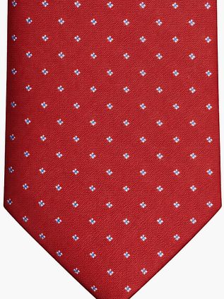 Suitable Stropdas Zijde Blue Star Rood