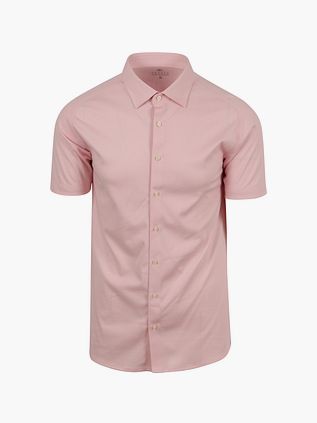 Camisa de punto de manga corta Desoto en rosa