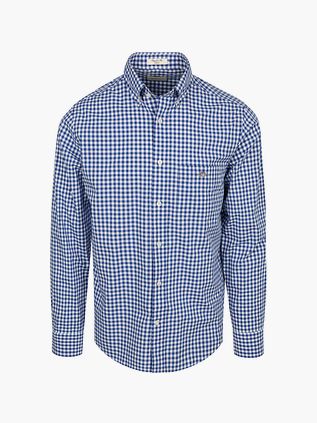 Gant Hemd Gingham Poplin College Blau