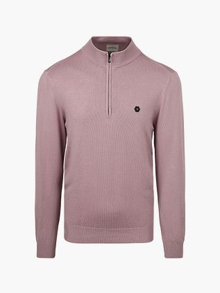 Jersey de punto Half Zip No Excess malva